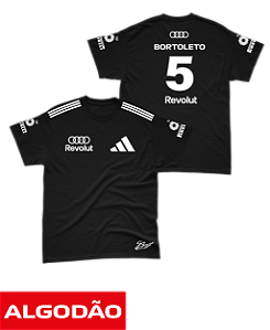 Camiseta Algodão Audi 2026 - Gabriel Bortoleto - Preto