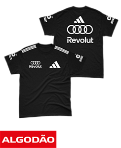 Camiseta Algodão Audi 2026 - Team - Preto