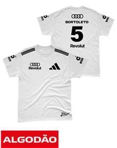 Camiseta Algodão Audi 2026 - Gabriel Bortoleto - Branco