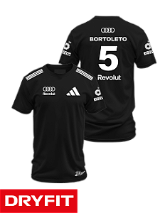 Camiseta Dryfit Audi 2026 - Gabriel Bortoleto - Preto