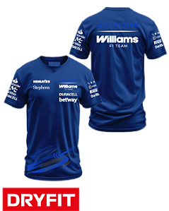 Camiseta Dryfit Williams 2026 - Team - Azul Marinho