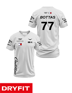Camiseta Dryfit Cadillac 2026 - Valteri Bottas - Branco