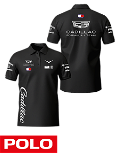 Camiseta Polo Cadillac 2026 - Team - Preto