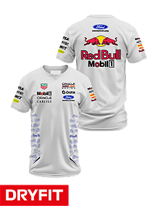Camiseta Dryfit Red Bull Ford - Team - Branco
