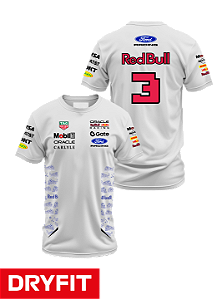 Camiseta Dryfit Red Bull Ford - Max Verstappen - Branco
