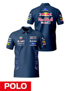 Camiseta Polo Red Bull Ford 2026 - Team - Azul Marinho