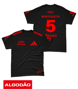 Camiseta Algodão Audi 2026 - Gabriel Bortoleto - Vermelho