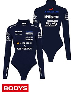 Body Feminino - Williams F1 Team - Carlos Sainz