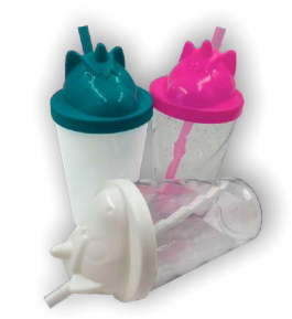 Copo Unicórnio com tampa e canudo 300ml