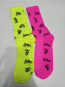 Meia Premium Bike Mtb Cano Médio Masculina Feminina