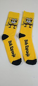 Meia Bob Esponja Desenho Corrida e Conforto