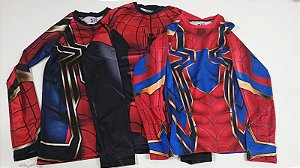 Camisa Herói Spider-Man Uv Piscina Praia Natação Cosplay Marvel
