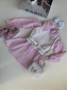 VESTIDO LISTRADO