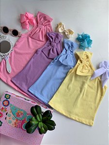 blusa laço ombro