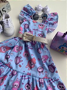 Vestido Labubu Azul