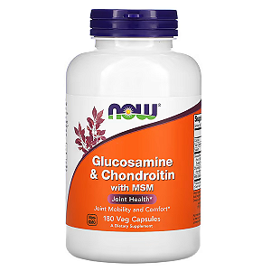 Glucosamine Chondroitin Msm Now Foods 180 Cápsulas Original