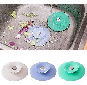 Tampa  P/ Pia Ralo Válvula Coletor  Silicone Tanque Banheira