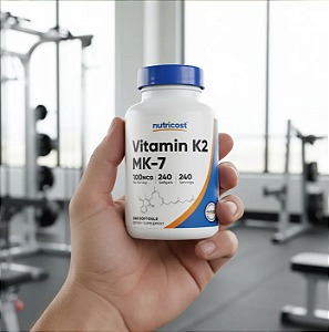 Vitamina K2 Mk-7 Nutricost 240 Cáps Alta Absorção Original