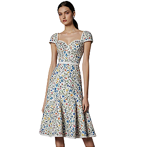 Vestido de Algodão Pequenas Flores