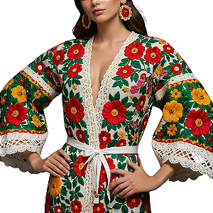 Vestido de Algodão Meu Primeiro Jardim II