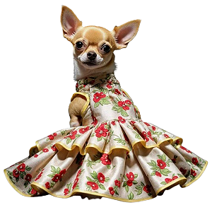Roupa de Pet Vestido Floral