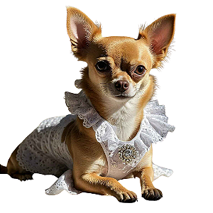 Roupa de Pet Vestido Renda