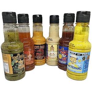 Kit 6 Molhos Especiais Gourmet Premium Rom's Sauce