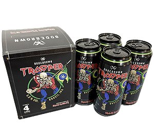 Box 4 Cervejas Iron Maiden Trooper Latão 473ml