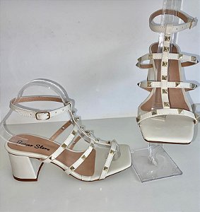SANDALIA SPIKE OFF WHITE