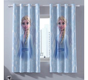 Cortina Corta Luz Tecido Infantil Frozen 2,60x1,70m  Bella Janela
