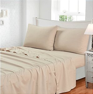 Jogo de Cama Jolitex Toque de Seda 300 Fios Casal 4 Peças