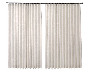 Cortina Trilho Deslizante Monaco Inove Duo 5,40m x 2,50m Voil C/ Blackout Tecido- Bella Janela