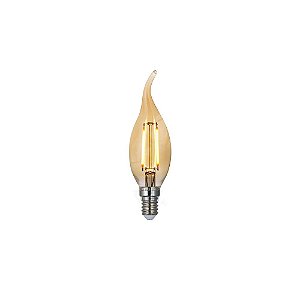 Lampada Vela Chama LED E14 2W 2200K Bivolt GMH LFC35-2W-E14