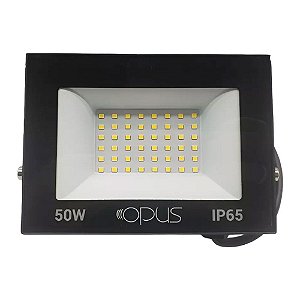 Refletor LED 6500K 20W 28x30,5x3,4cm Alumínio Preto Opus ECO-32474