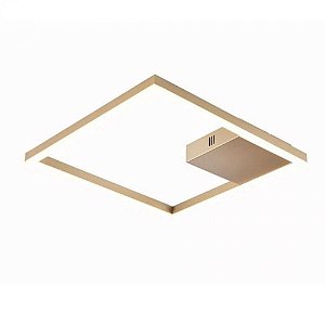 Plafon de Sobrepor LED Tec 40x40x4cm Metal Bella Iluminação GD014G