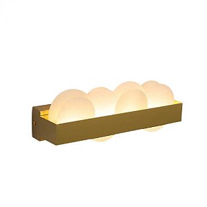 Arandela LED Poema 9x30x6cm Metal e Acrílico Bella Iluminação EG005