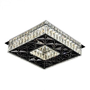 Plafon Sobrepor LED Quadrado 8,5x28x28cm Metal Sindora DCX00716