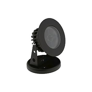 Refletor LED Flat Out 10,8x6,9cm Preto Interlight 3650-12V-AB-S