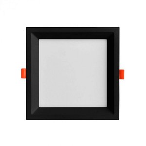 Painel de Embutir LED Recuado Quadrado 22,5x22,5x11,9cm Opus HM-80242