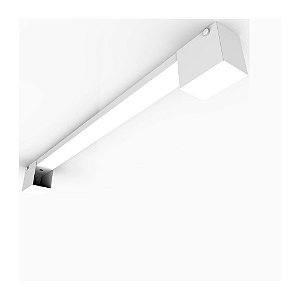 Perfil para Lampada Tubo LED 4,7x249x6,5cm Aço Lumilandia 446265