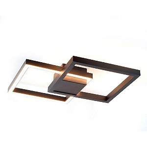 Plafon Case Direta e Indireta LED 30x30cm Lumilandia 1021-30-303K