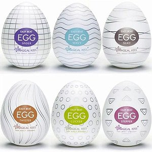 Compre 3 Egg Masturbação Masculino Magical Kiss Formato Ovo