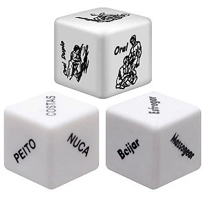 Kit Com 3 Dado Para Eles Posição Tarefa Dadinho Erótico Gay 504415