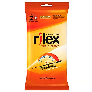 Preservativo Rilex Retardante Prazer Prolongado 6 Unidades