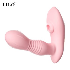 Estimulador Clitoriano Com Penetrador Vai E Vem Recarregável