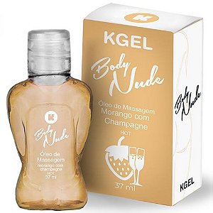 Kgel Body Nude Óleo De Massagem Beijável Sabores Hot e Ice