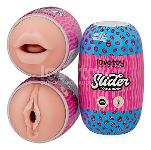 Masturbador Masculino Formato Ovo Duplo Vagina E Boca Ma201a