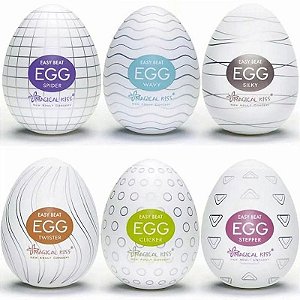 Compre 3 Egg Masturbação Masculino Magical Kiss Formato Ovo
