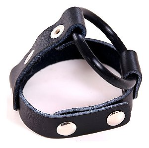 Anel Peniano De Borracha 4cm Para Retração Testicular 9437 Preto