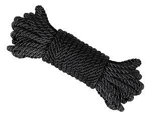 Corda Sado Fetiche Para Bondage Em Poliester 10 Metros 9442 Preto
